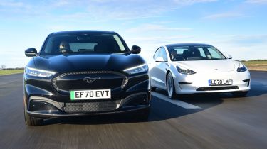 Ford Mustang Mach E vs Tesla Model 3 Auto Express